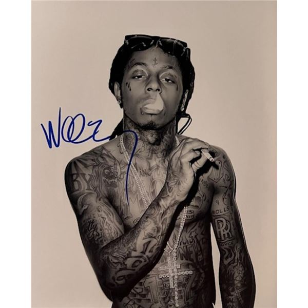 Rapper Lil Wayne Signed Photo