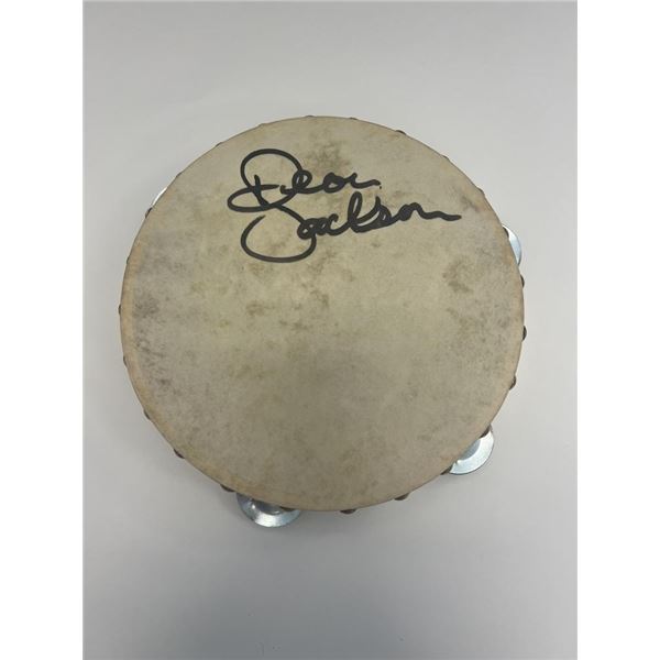 Deon Jackson signed tambourine