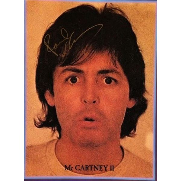 Paul McCartney signed music book