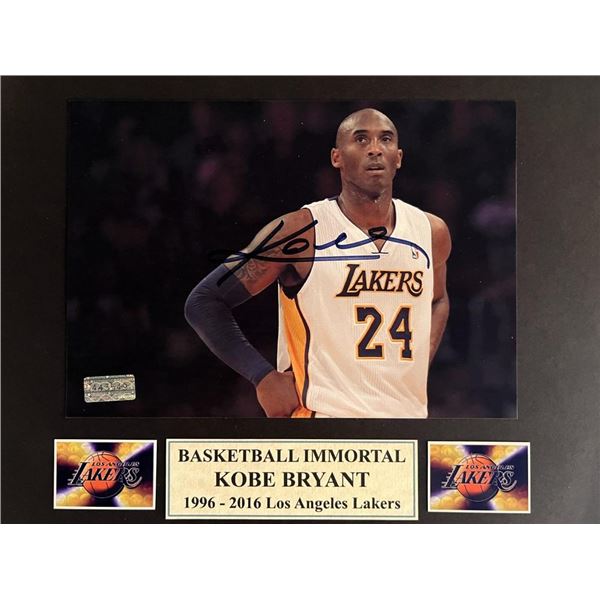 Kobe Bryant signed photo
