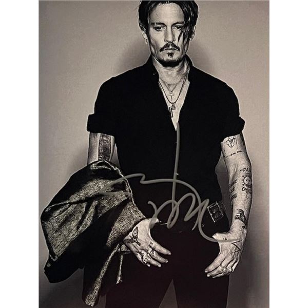 Johnny Depp signed photo