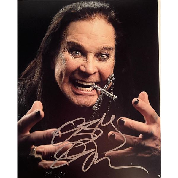 Ozzy Osbourne signed photo