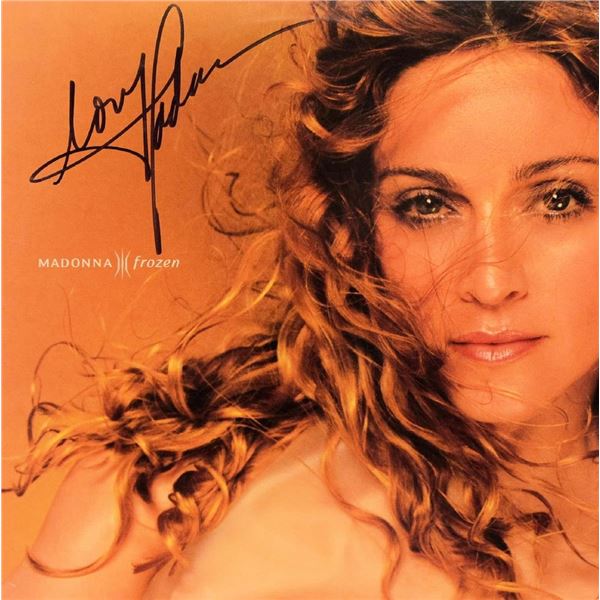 Madonna signed Frozen 12 inch single album