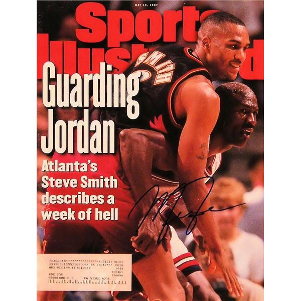 Sports Illustrated magazine signed by Michael Jordan.