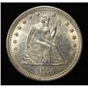 Image 1 : 1876 SEATED LIBERTY QUARTER AU/BU