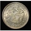 Image 2 : 1876 SEATED LIBERTY QUARTER AU/BU