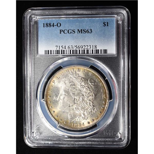 1884-O MORGAN DOLLAR PCGS MS-63