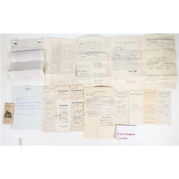 Mining Document and Deeds Montana  (Several) [194665]