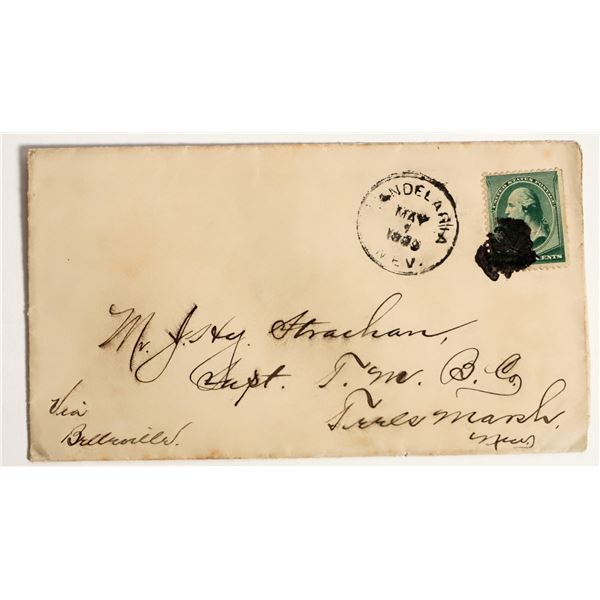 Teel's Marsh Borax Company Cover w/ 1889 Candelaria Cancel [202697]