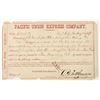 Image 1 : Pacific Union Express Company Receipt for Comstock Mine Shipment, 1869 [202706]