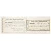 Image 1 : Virginia City, Nevada Assay Receipt & National Guard Receipt [202468]