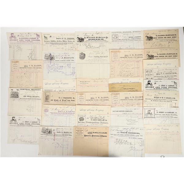 Virginia City, Nevada Billhead Collection [202558]