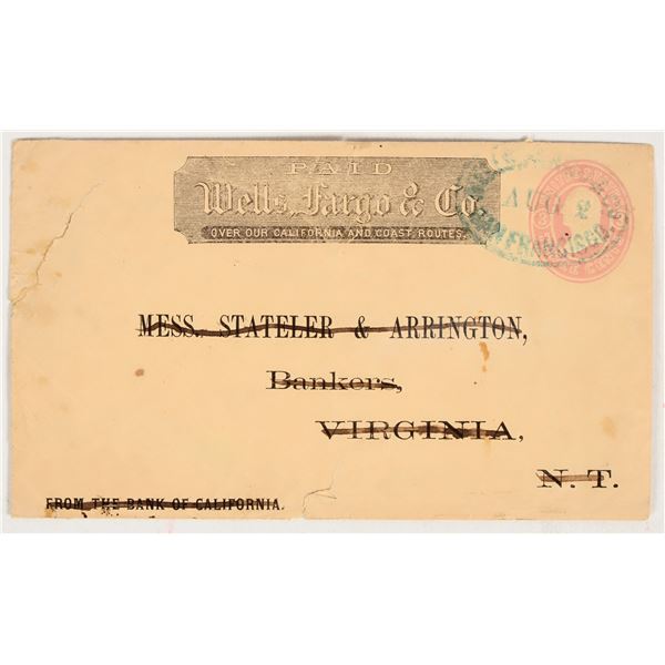 Stateler & Arrington Wells Fargo Cover, Comstock Territorial Bankers [201651]