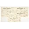 Image 1 : 1861 Wells Fargo Nevada Territory Check Group for the Gould & Curry (5) [201637]