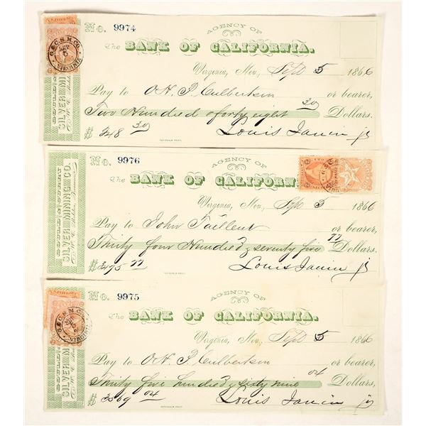 Gould & Curry Mine Lumber Checks (3) [202045]