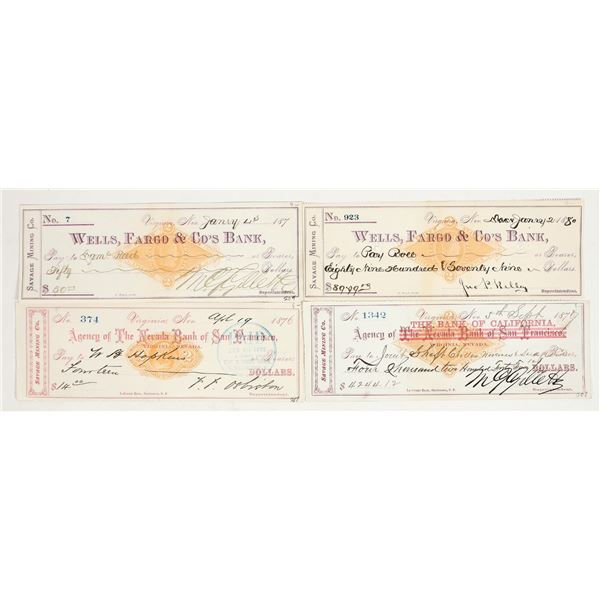 Savage Mining Company Revenue Checks, 4 Different [198186]
