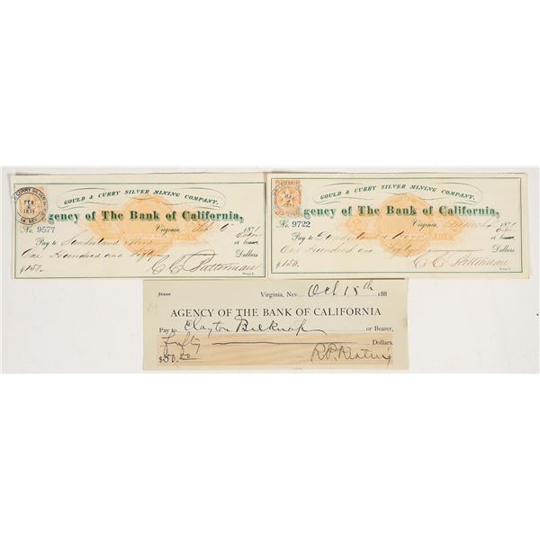 Virginia City, Nevada Mining Checks to Lawyers [201742]