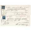 Image 1 : Virginia City, Nevada Territory Checks Issued to Police Officer & Fireman [200784]