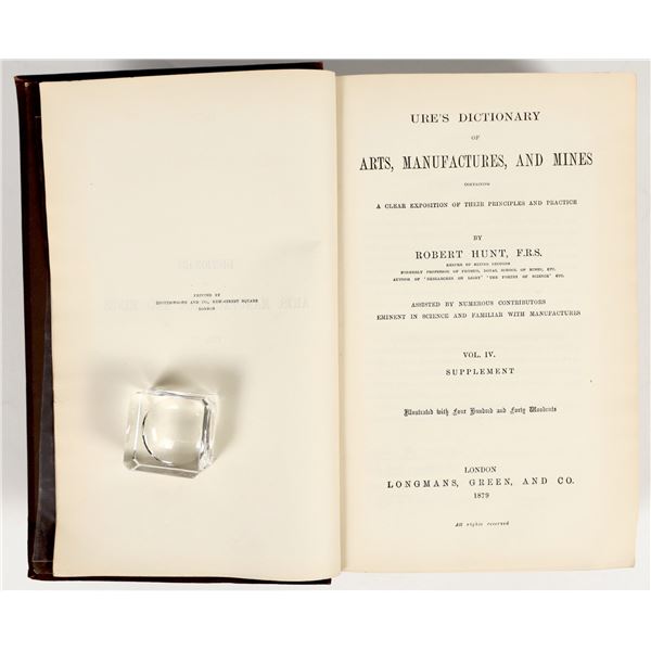 "Dr. Ure's Dictionary", 1879 Manufacturing Guide [202117]