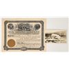 Image 1 : Fox Mining Company Stock Certificate & Real Photo Postcard [200479]