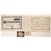 Image 1 : Big Bend Tunnel & Mining Company Lot (4): Stock Proofs & Ephemera [169071]