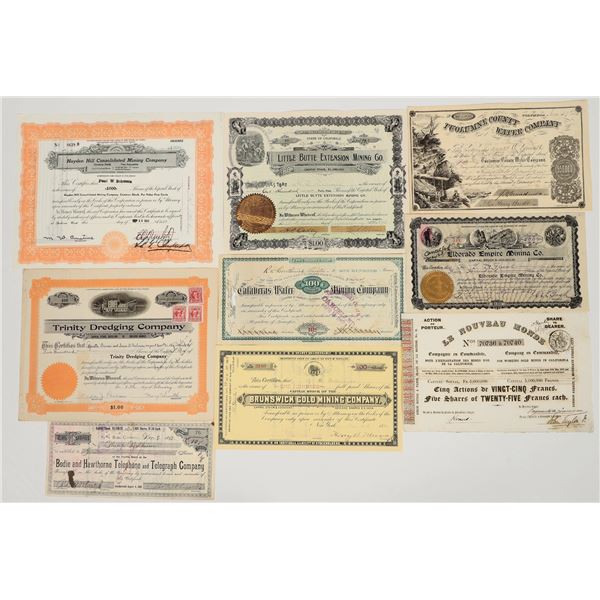 California Mining Stock Group (Plus Bodie Telegraph Bonus) [200836]