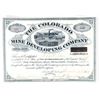 Image 1 : Colorado Mine Developing Company Stock Certificate [200879]