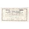 Image 1 : Mining Record Printing & Publishing Company Stock Certificate [200876]