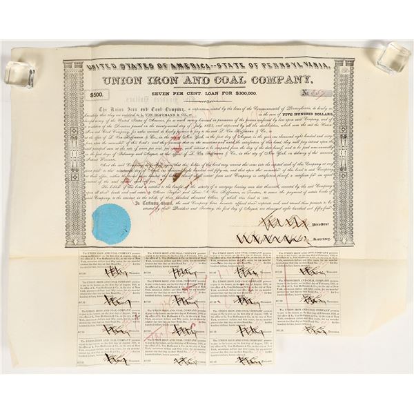 Union Iron And Coal Co. Bond [200227]
