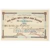 Image 1 : Ruby Bell Gold & Silver Mining Company Stock Signed by Seth Bullock [200329]