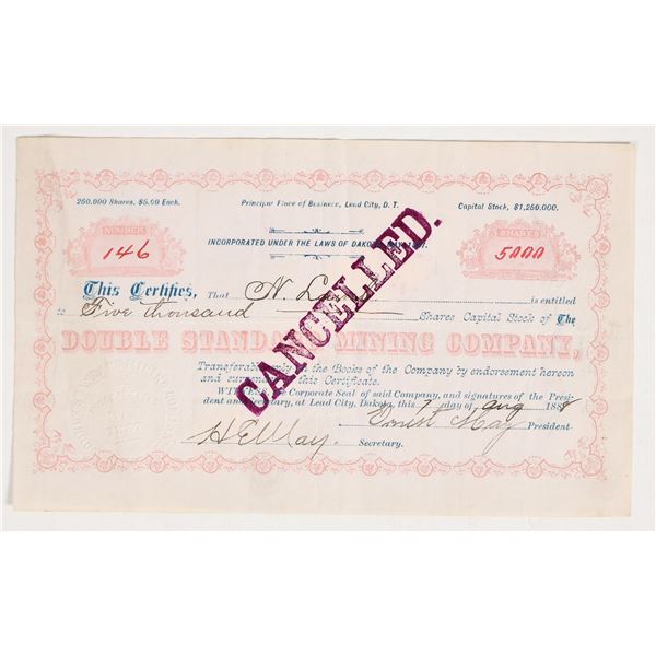 Double Standard Mining Company Stock Certificate [198232]