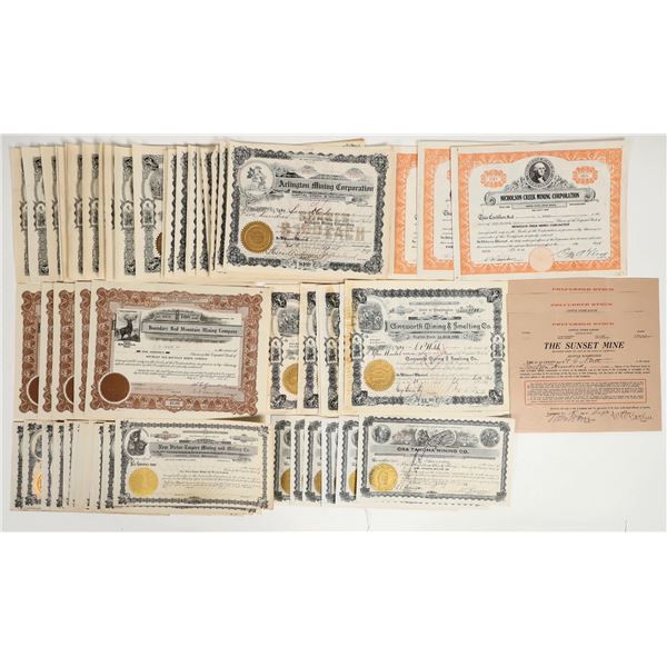 Washington Mining Stocks Collection Dealers Lot [200621]
