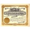Image 1 : California Eastern Railway Company Stock Certificate [201779]