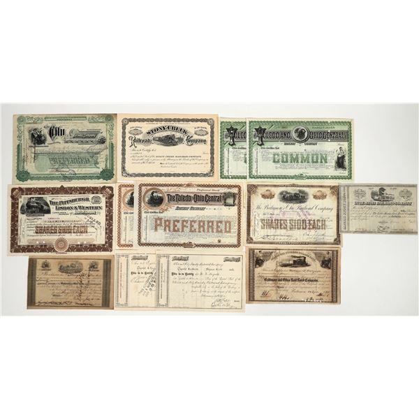 Ohio Railroad Stock Collection [202664]
