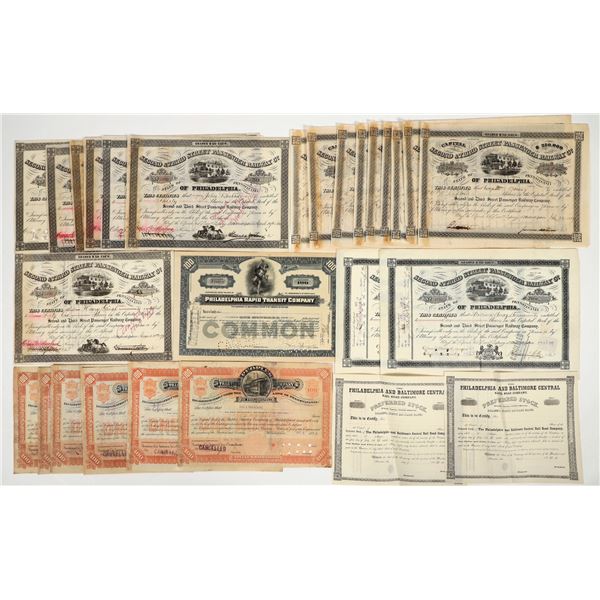 Philadelphia Railroad Stock Collection [202666]