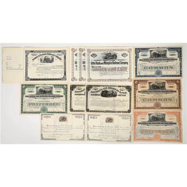 Southern US Railroad Stock Collection [202556]