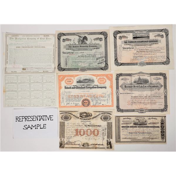 Steam Navigation Stocks/Bonds, 1851-1954 [192558]