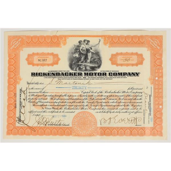 Rickenbacker Motor Co. Stock [200203]