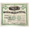 Image 1 : $100 State of Nevada Bond, 1871, Signed by Governor Bradley [202473]