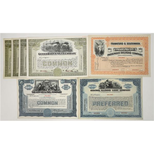 Hamilton Bank Note Specimen Stock Collection (7) [200833]