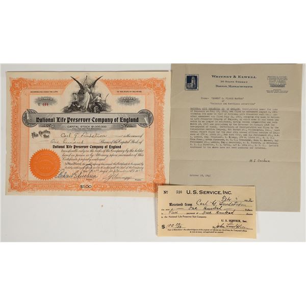 National Life Preserver Company Of England Stock [200207]