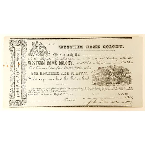 Western Home Colony Stock, c. 1850's [189825]