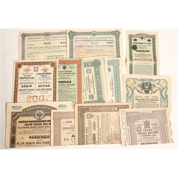 Russian, German And Austrian Bonds. [188957]