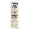 Image 1 : Southern Pacific Internal Railroad Broadside [197736]