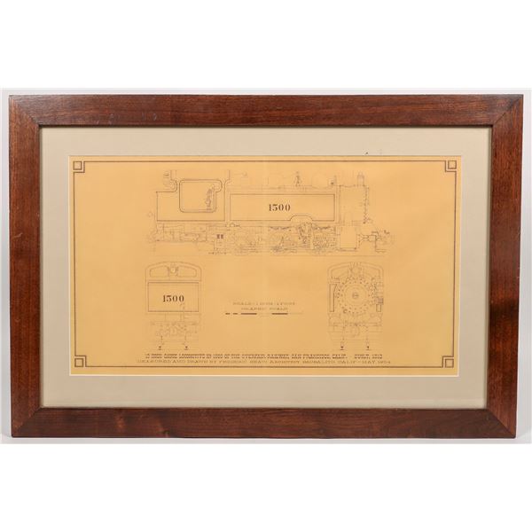 Mechanical Drawing of Locomotive [194928]