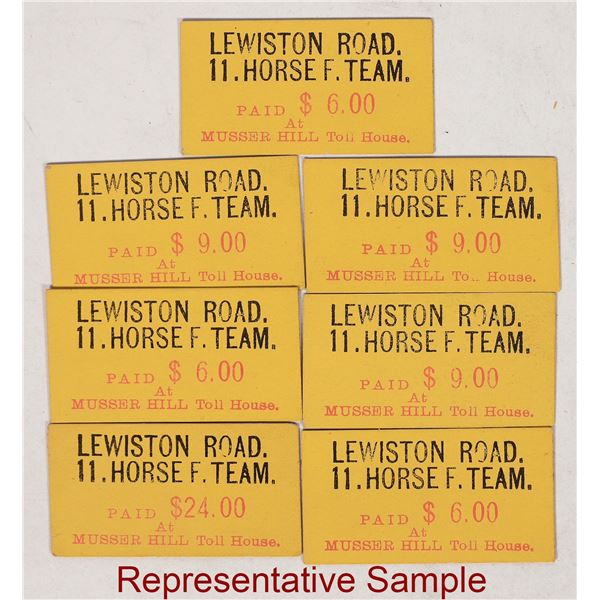 Weaverville & Shasta Toll Road Tickets [195987]
