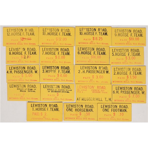Weaverville & Shasta Toll Road Tickets [195990]