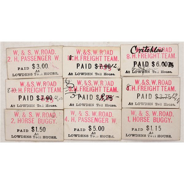 Weaverville & Shasta Toll Road Tickets [195981]