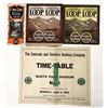 Image 1 : Colorado One Day Excursion Timetables, Colorado and Southern Railway [196368]