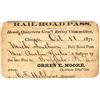 Image 1 : Michigan Southern Railroad Pass for Victim of 1871 Chicago Fire [201549]